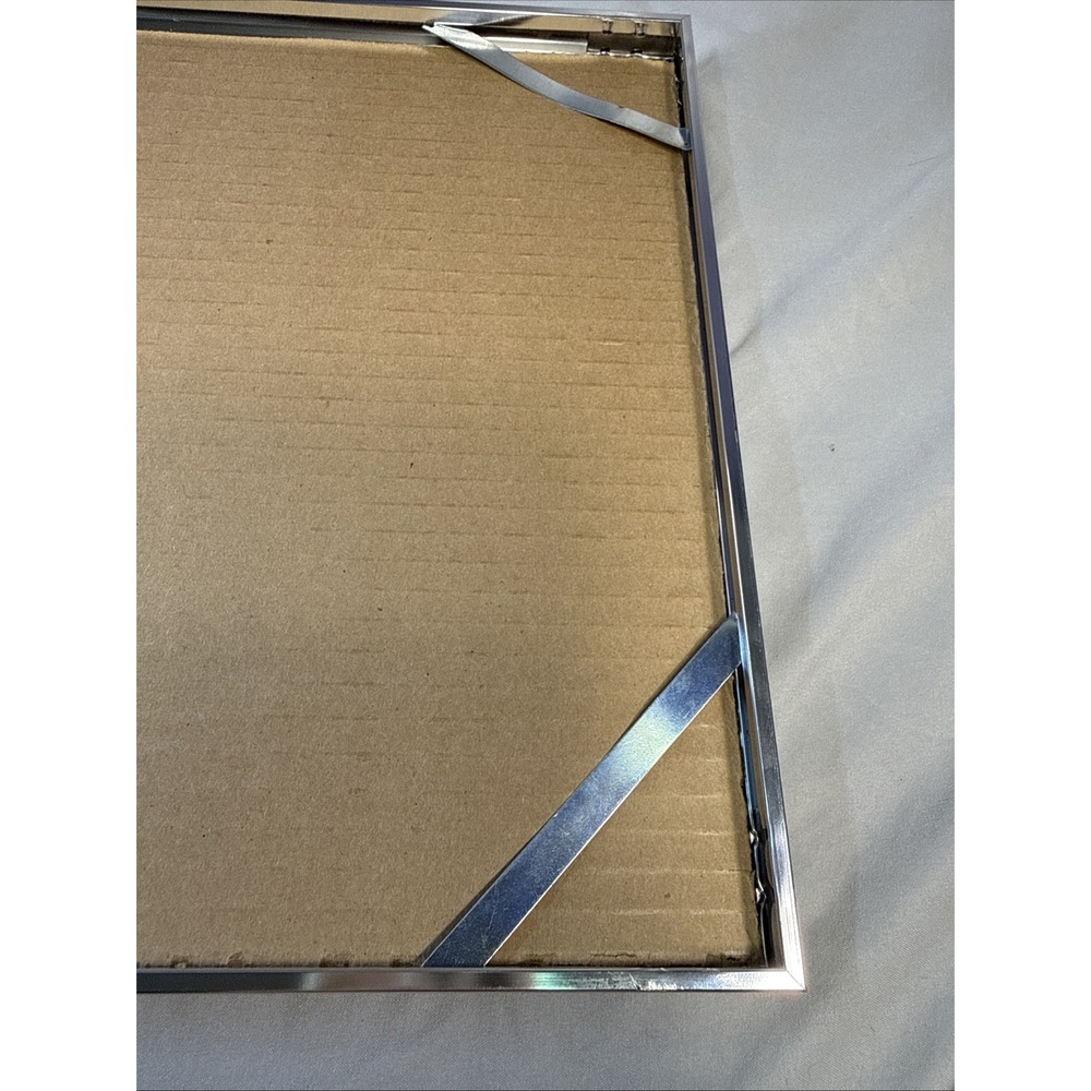 Vintage Silver Chrome Multi-Opening Collage Picture Frame with 7-Window Mat - Picture 7 of 12